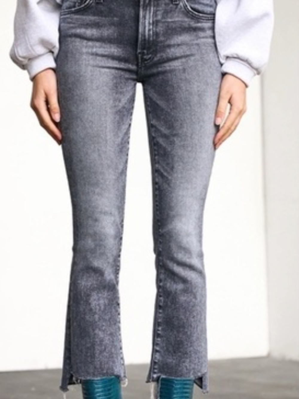 Mother Denim The Insider Crop Step Fray - Picture 1 of 5